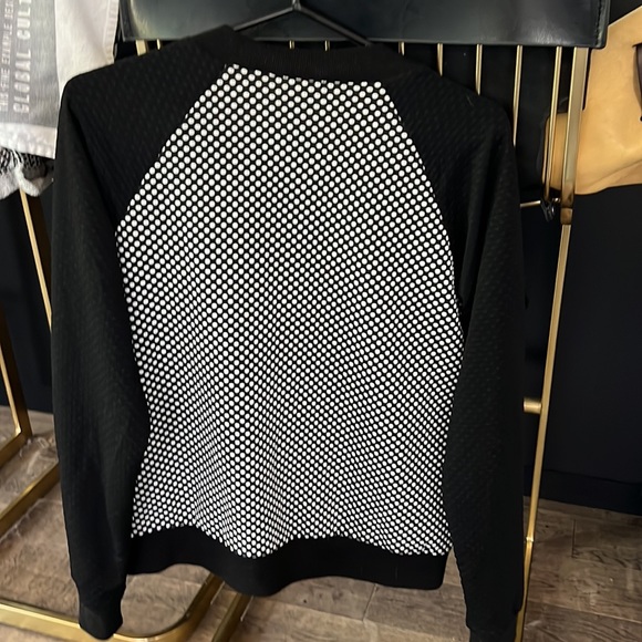 LF Sloane Society black and white polka dotted zip up jacket - Picture 5 of 5